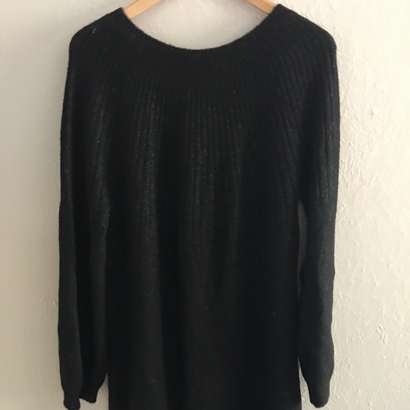 NWT🎉 Black Sparkly Holiday Sweater Dress Sz XL - Picture 13 of 15